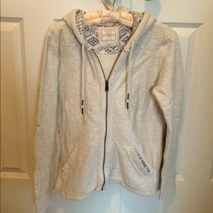 Fatface hooded zip up sweater size 8